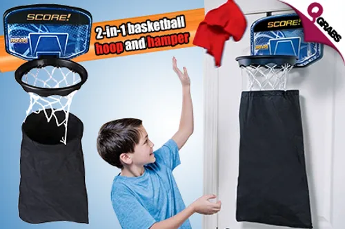 From QR39 Shoot Hoops & Organize Laundry with a 2-in-1 Basketball Hamper! (Up to QR218 Value)